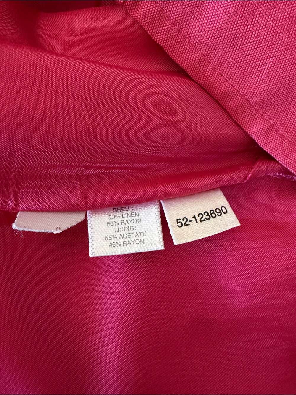 Ann Taylor Pink Linen Blend A Line Midi Skirt Size 12 - Picture 6 of 6